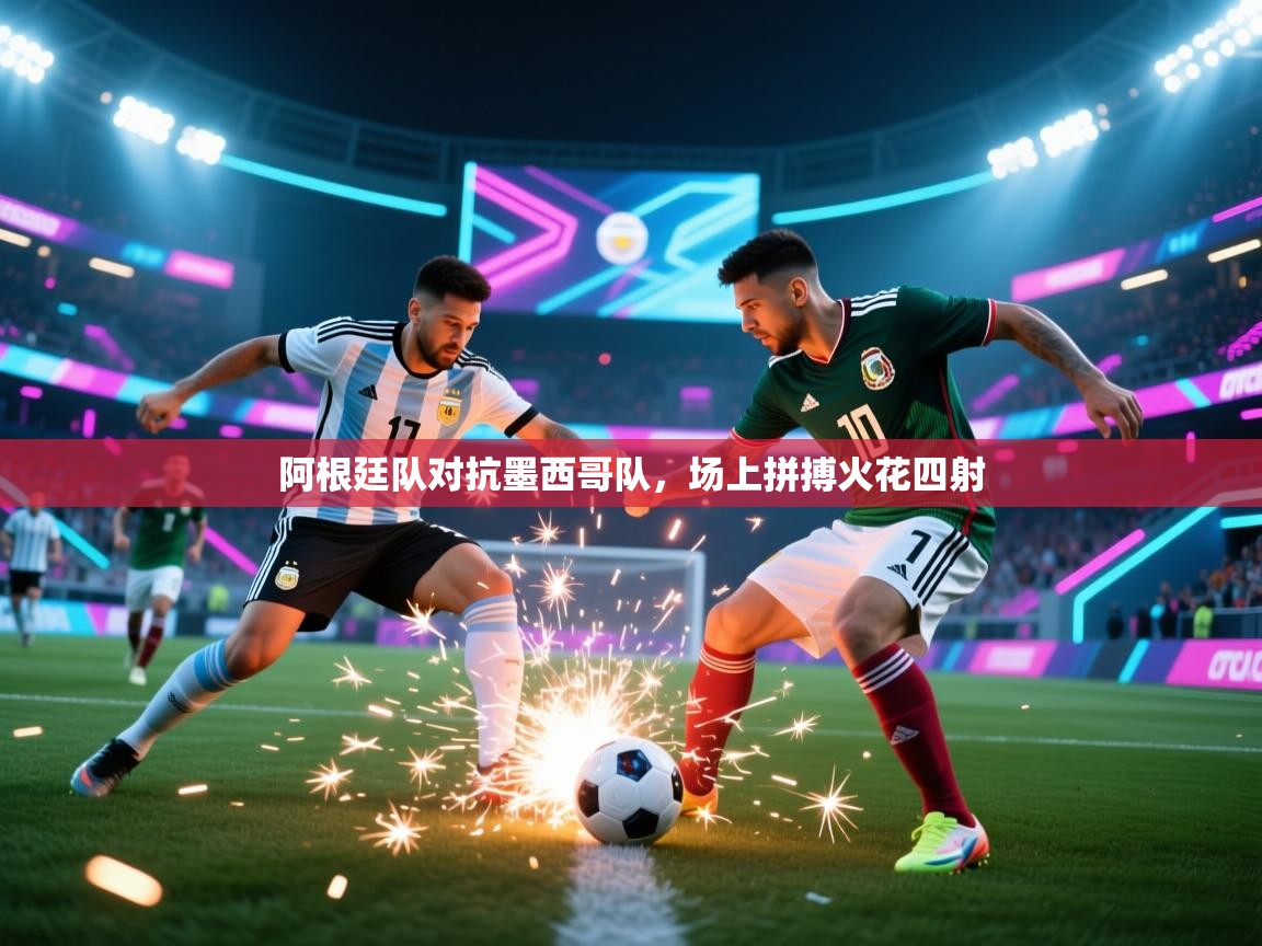 阿根廷队对抗墨西哥队，场上拼搏火花四射
